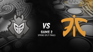G2 vs. FNC | Final Game 2 | EU LCS Spring Split | G2 Esports vs. Fnatic (2018)