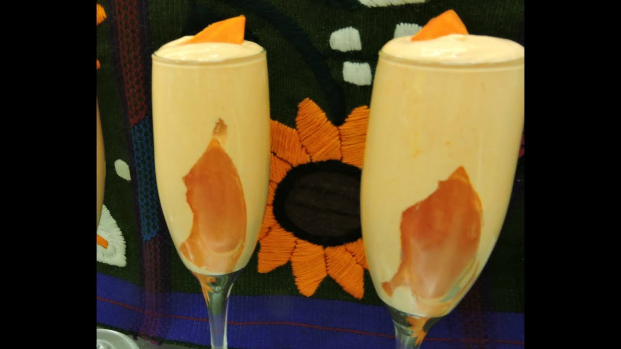 Mousse de papaya.-RecetasdeLuzMa.