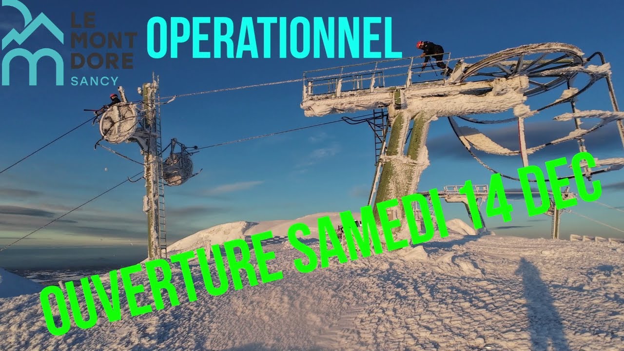 Les équipes de la Station Ski Alpin Le Mont Dore mettent les bouchées double pour l'ouverture 😍