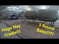 How to make a hay saver round bale feeder