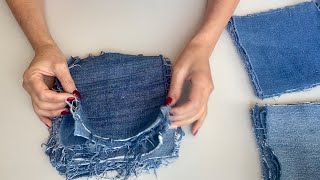 DIY I’ll show you how to sew DENIM BLANKET in 3 min EASY TUTORIAL