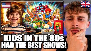 Gen Z Brit Reacts to 1980s Cartoons - The American Saturday Morning Experience!