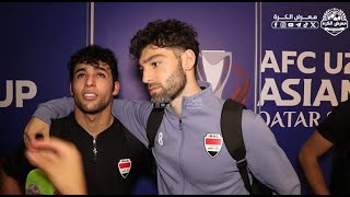 منتظر عبد الامير ينهار بالبكاء بعد التأهل لباريس، ومكنزي يقول بانني العب تحت قيادة افضل كادر تدريبي.