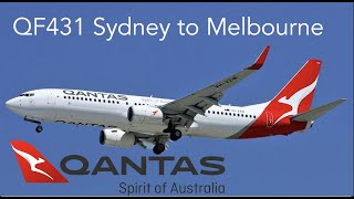 Qantas 737 Sydney to Melbourne (4K)