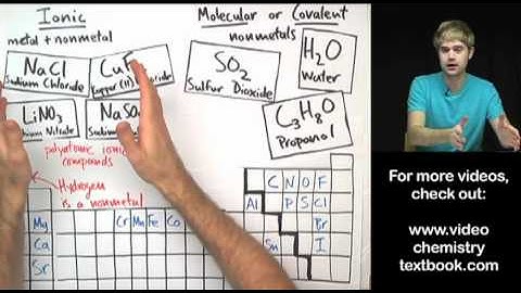 Ionic vs. Molecular