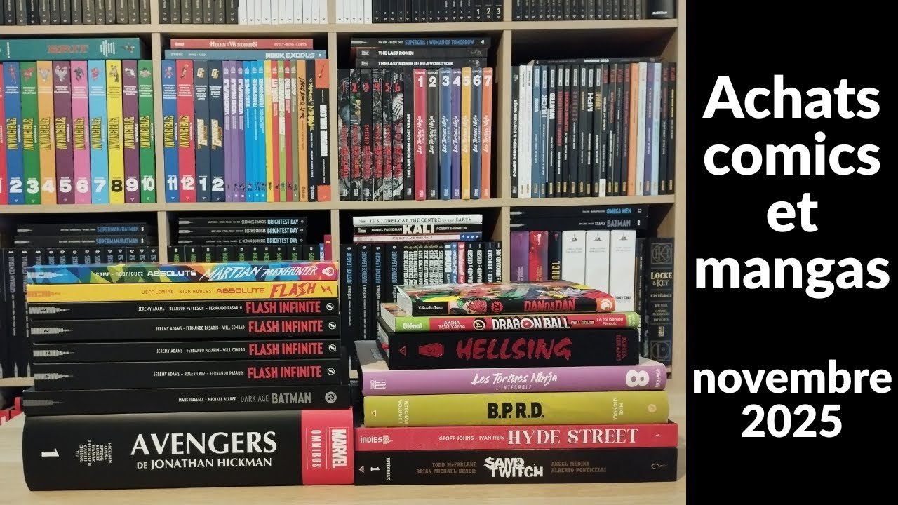 Achats comics et mangas de novembre 2025