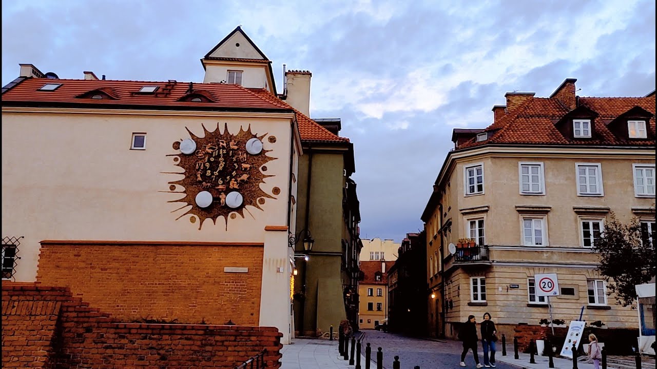 ZEGAR ZYGMUNTA / OBELISK POŚWIĘCONY MARII KONOPNICKIEJ STARE MIASTO WARSZAWA - ZYGMUNT CLOCK WARSAW