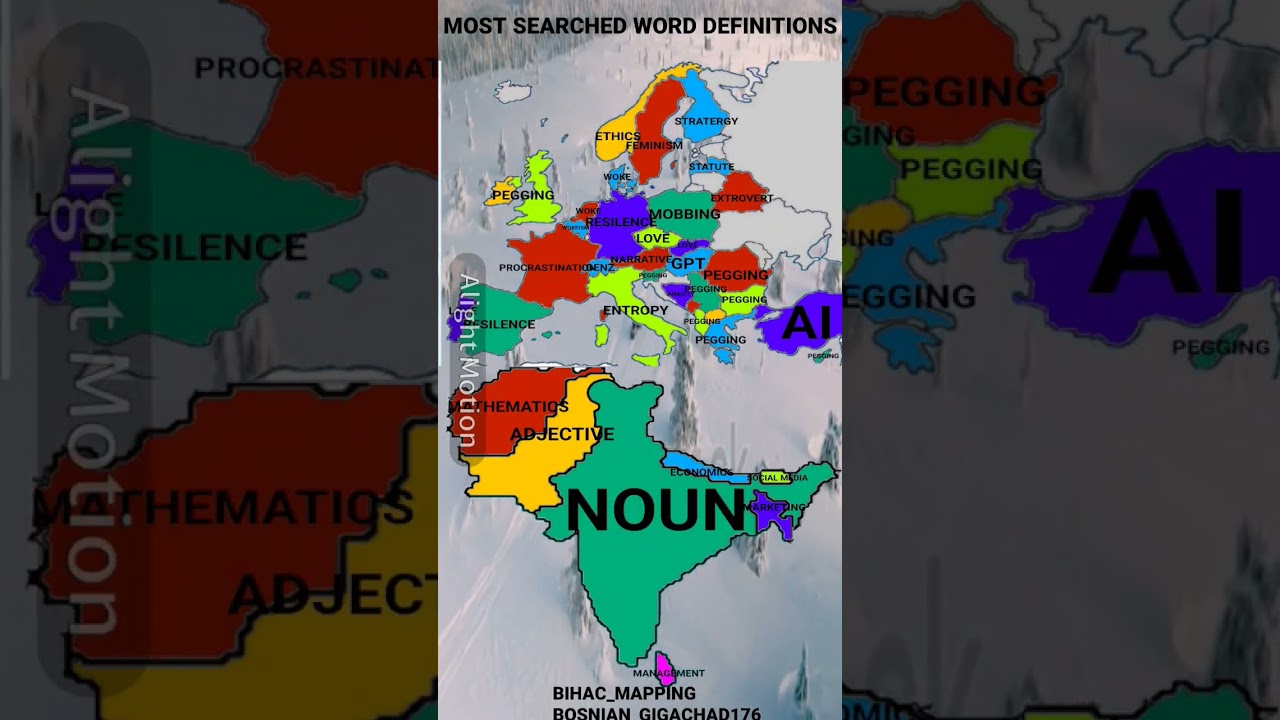 Countries most searched word definitions