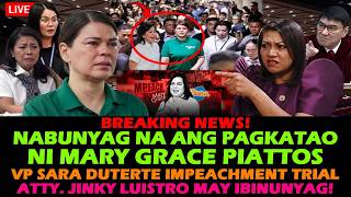 VP SARA DUTERTE BUKING NA SI MARY GRACE PIATTOS LUMANTAD NA! ATTY JINKY LUISTRO IDOL RAFFY TULFO