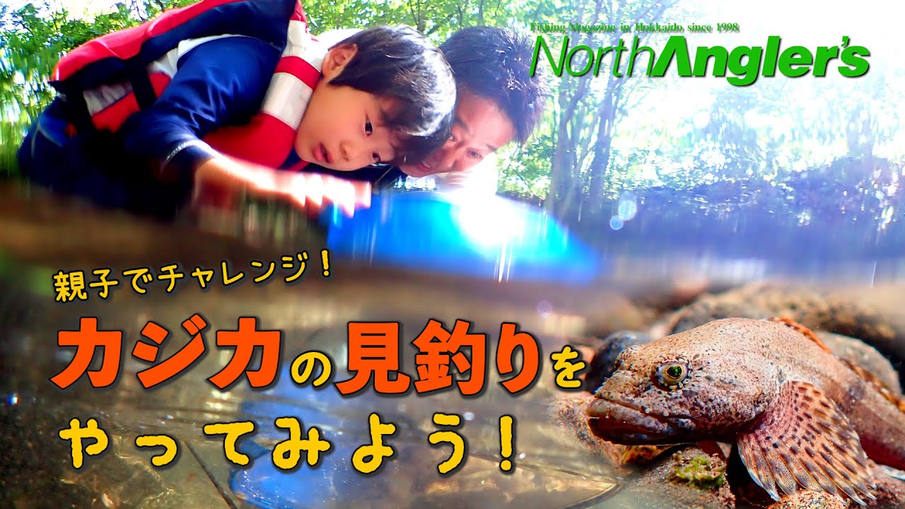 親子でやってみよう カジカの 見釣り Youtube