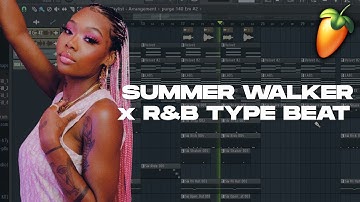 [TUTORIAL] How to make a Summer Walker x R&B Type Beat in less than 4 MINUTES | FL Studio