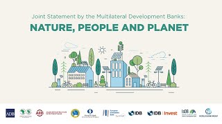 Joint-MDB Statement on Nature, People and Planet