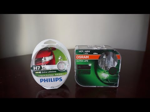 Philips LongLife EcoVision vs OSRAM Ultra Life 