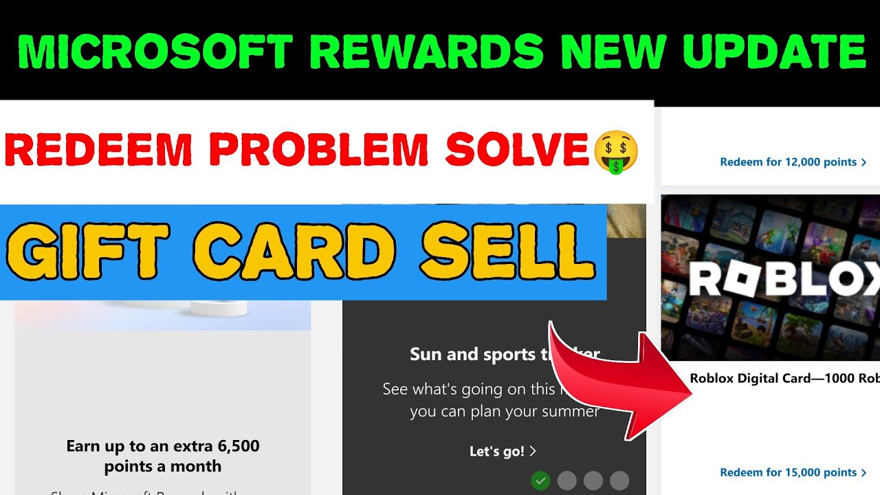 Microsoft Rewards New Update 2025 | Redeem Problem Solve Microsoft ...