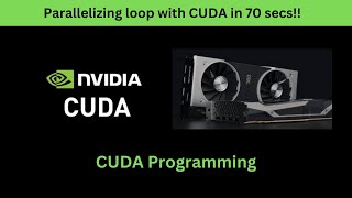 How to parallelize loops with NVIDIA CUDA? #shorts  #gpucomputing #cuda #nvidiagpus