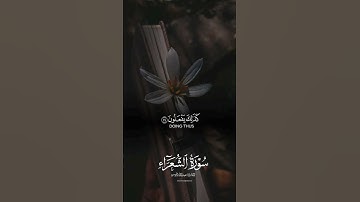 مقتطفات من سورة #الشعراء #القارئ #عبدالله_الموسى #قرآن #ارح_سمعك
