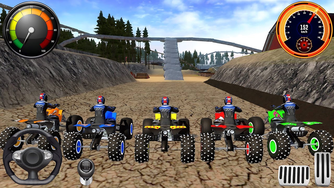 Impossible Dirt Quad Bikes Racing Game #2 - Extreme Motocross ATV Bike Stunts - Android IOS Gameplay