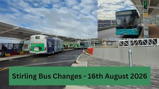 Transperth Stirling Bus Service Changes - 16th August 2026