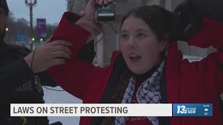 Is street protesting illegal? Grand Rapids protest organizer's arrest raises questions