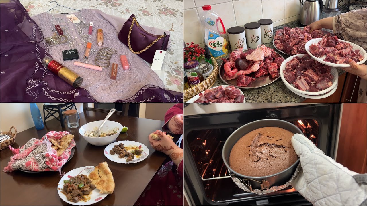 Bakra Eid kaise manate hein hum UAE 🇦🇪 mein | mama ne jo expect kiya tha wesa howa ni😢 | choc cake