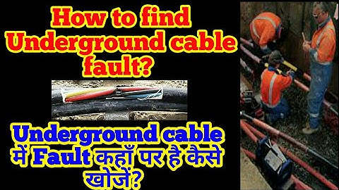How to find underground cable fault || HV & LV find fault underground cable || underground cable ||