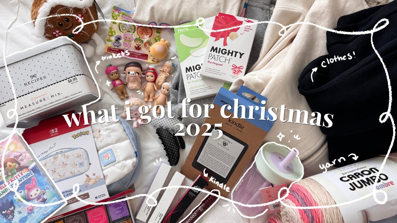 what i got for christmas 2025! (trinkets, kindle + more!)