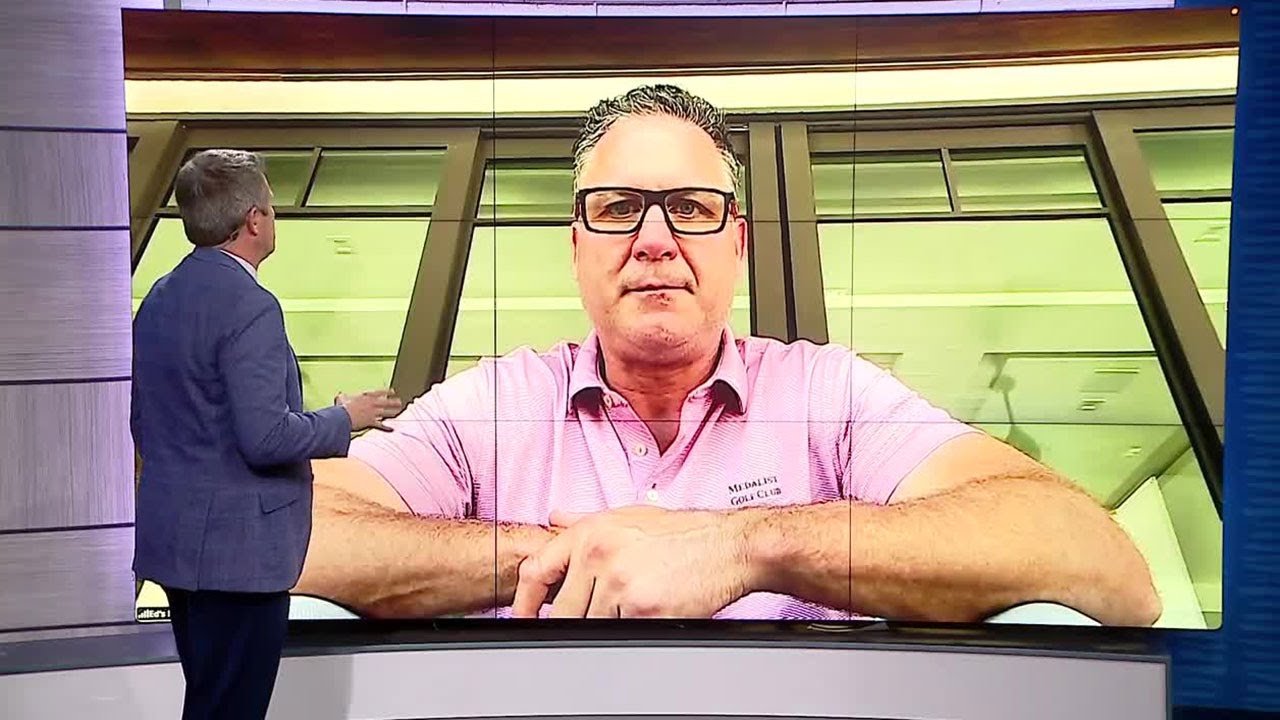 WPTV's Mike Trim talks with Panthers TV analyst Ed Jovanovski