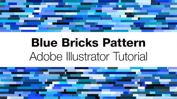 Adobe Illustrator Tutorial - Create a Blue Brick Design using the Randomill Plugin in Illustrator