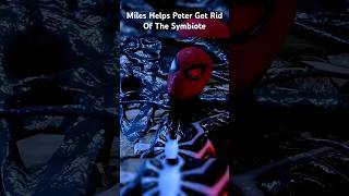 Miles Helps Peter Detach from Venom #comics #marvel #facts #dc #spiderman #milesmorales