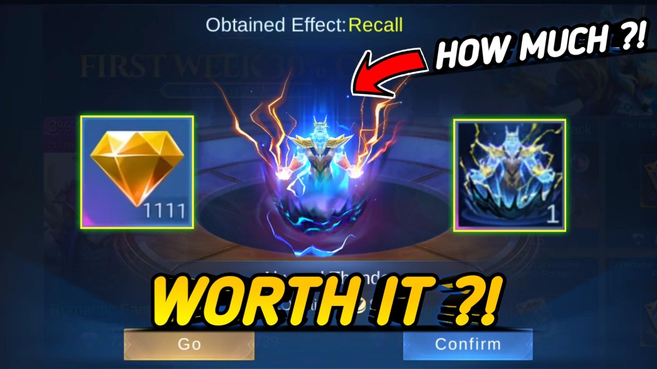 HOW MUCH 💎?! DRAW ABYSSAL THUNDER RECALL EFFECT! - MLBB