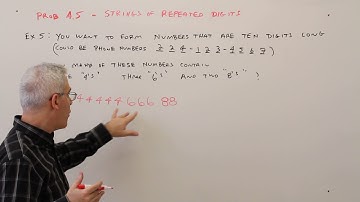 Prob 4.5--Strings of Repeated Digits