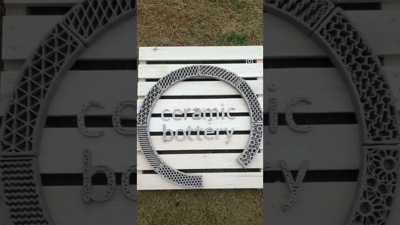 3D printed ceramic sign 