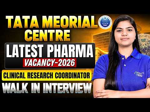 TMC Recruitment 2026 | Clinical Research Coordinator Vacancy | Full Notification Explained