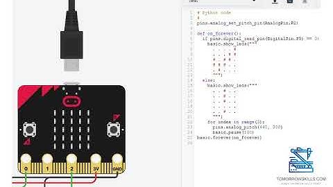 Tomorrowskills:  Makecode VS Tinkercad simulation