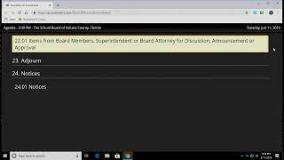 VCS School Board Meeting - 06-11-2019