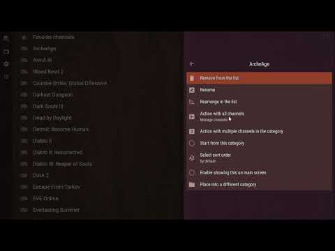 OTT Navigator - how to use virtual categories to manage channel categories