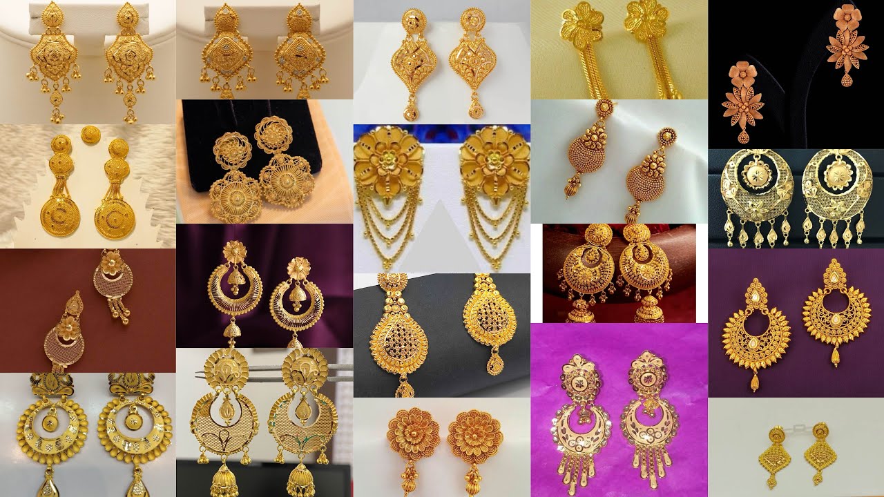 ✨ Gold Earrings Collection | Elegant Designs for Every Occasion 💛 Gold Palace Jewellers 