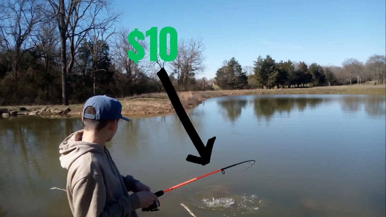Bass Fishing With Walmart's Cheapest Fishing Combo