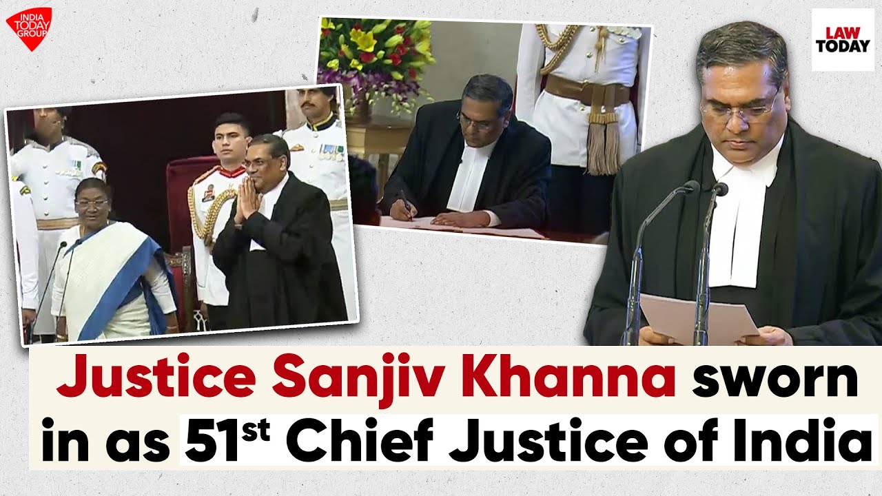 Justice Sanjiv Khanna sworn in as 51st Chief Justice of India | Law ...
