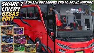 7 LIVERY KODENAME BUS JB2 HD MNXRPC || BUSSID V.4.2