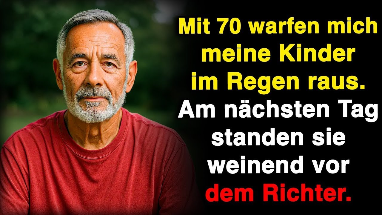 Meine eigenen Kinder warfen mich in einer stürmischen Nacht im strömenden Regen aus meinem Haus. „Papa, du bist zu alt, um allein zu leben“, sagte mein Sohn Markus, während er mir die Tür wies....