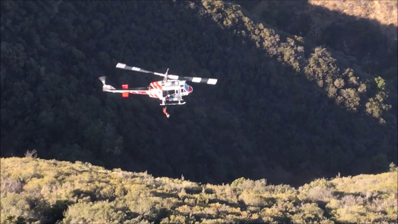 RPD & CalFire Air Support Units Skyline Ridge Thanksgiving Rescue