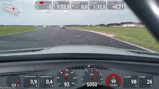 Mercedes SLK350 vs Lancer EVO on the track