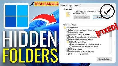 How to Show Hidden Files and Folders in Windows 10 | Kivabe Computer file Hidden korbo