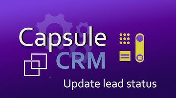 Capsule CRM: update lead status