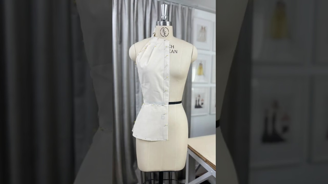Draping a Halter Top with a Peplum
