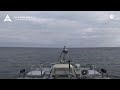 Кадры испытаний боеприпасов "Ланцет" с морского носителя