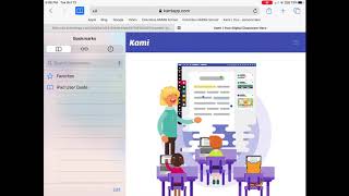 Students using Kami to annotate PDF’s on iPad