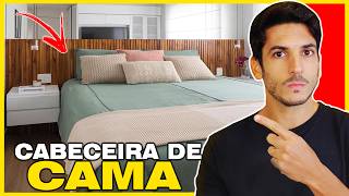 CABECEIRA DE CAMA - IDEIAS DE DECORAÇÃO PARA DECORAR PAREDE ATRÁS DA CAMA