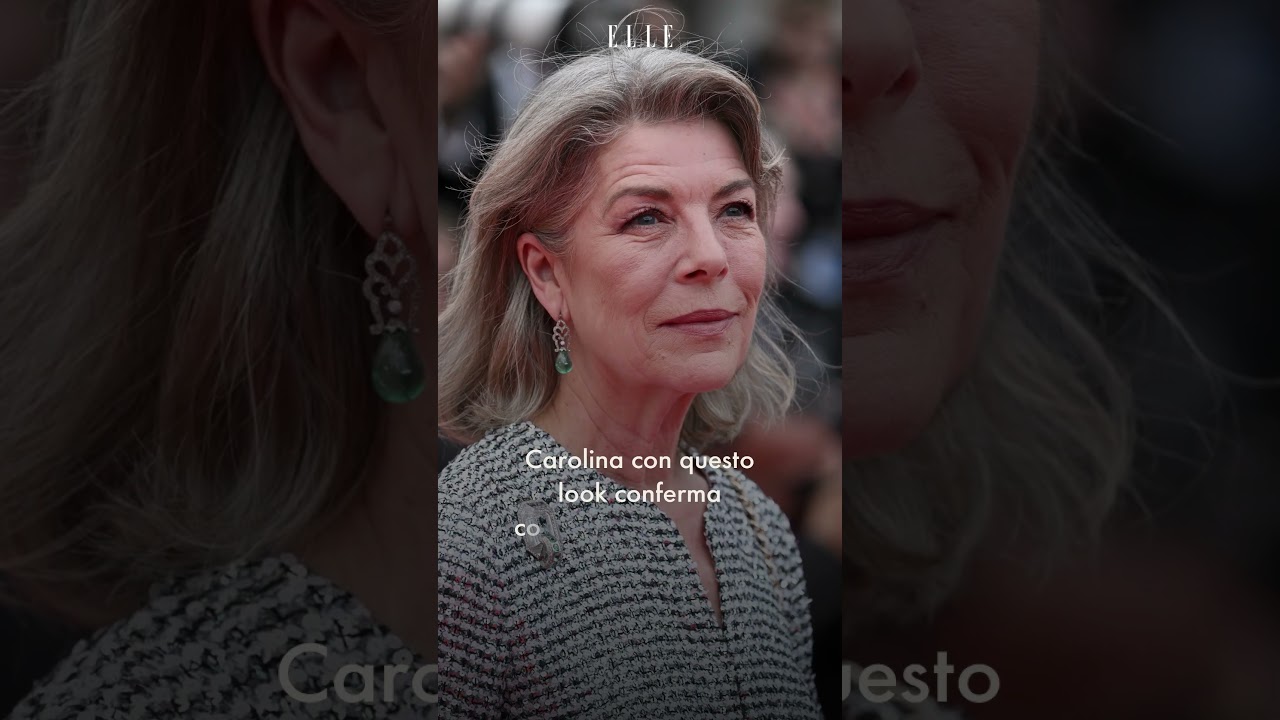 Carolina di Monaco e il caschetto grigio naturale a Cannes 2023